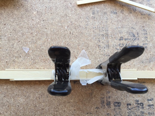 gluing strips together