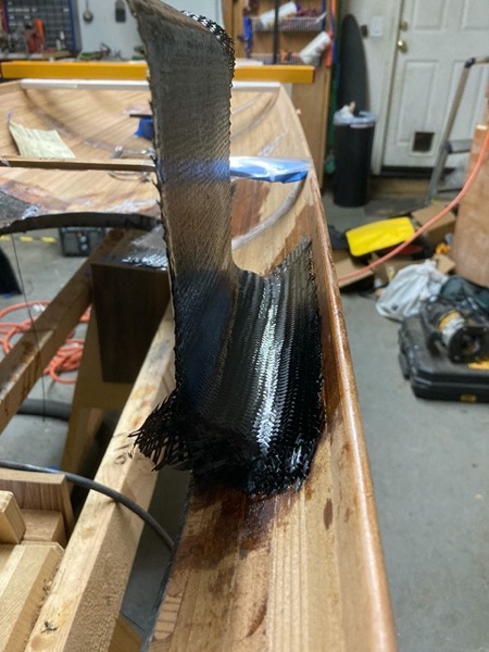 carbon fiber over the cardboard-tube fillet