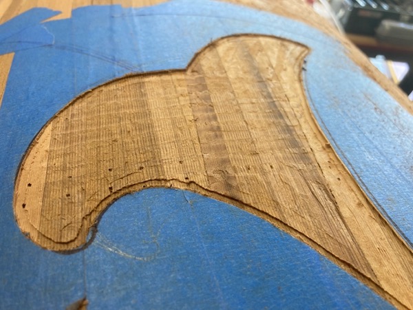 hole for the inlay