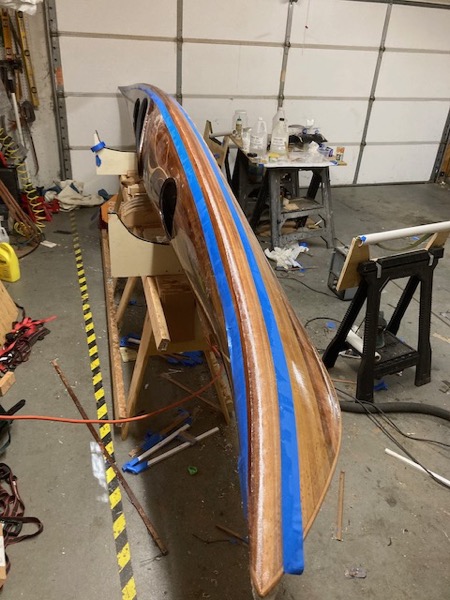 Fiberglass taping of the seam